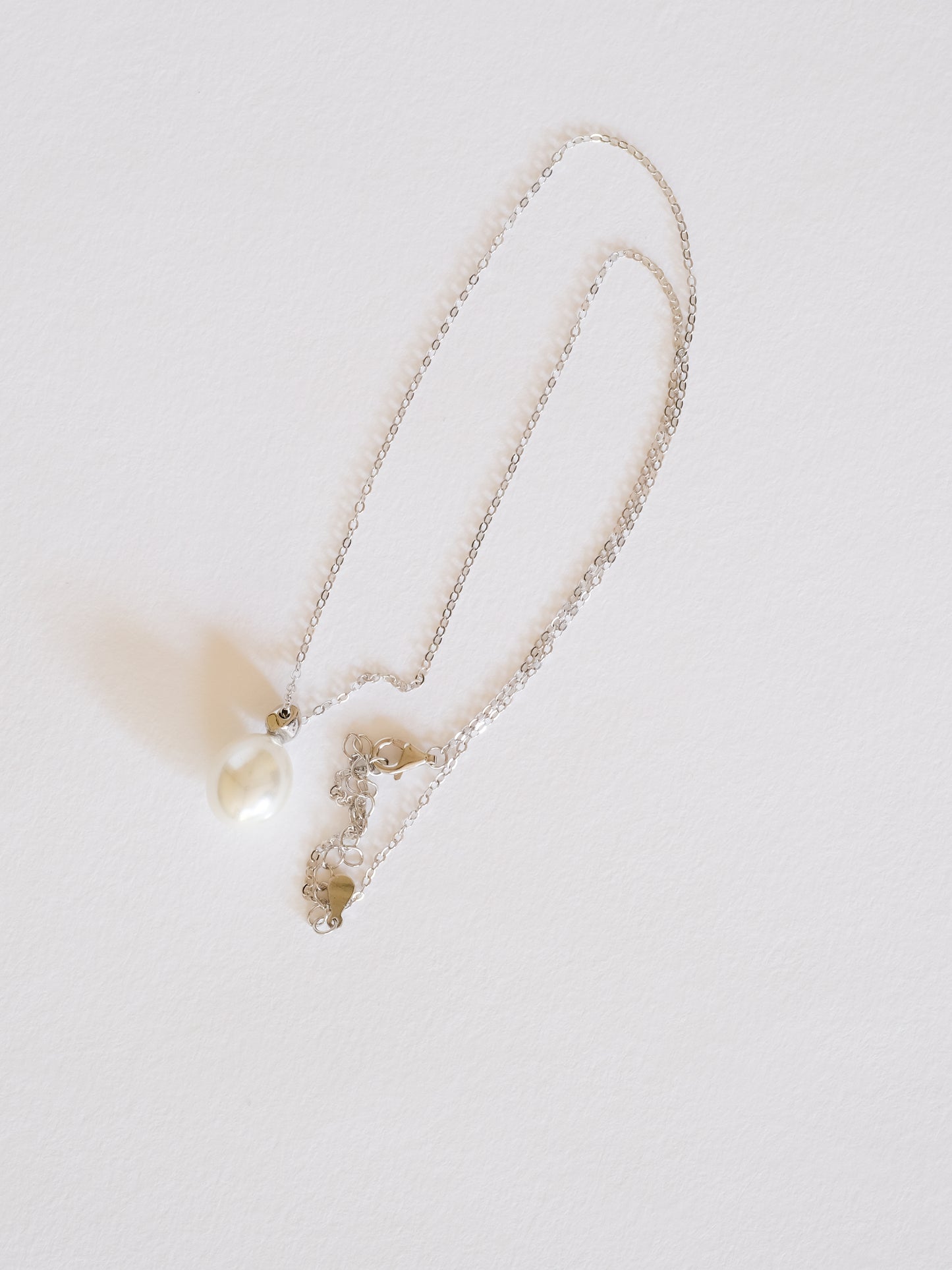 Lulu Sterling Silver Pearl Necklace