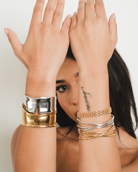 Clara Layered Cuff Bangle