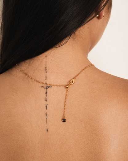 Madeline ‘I Love You’ Necklace & Crystal Stud Earrings in Gold