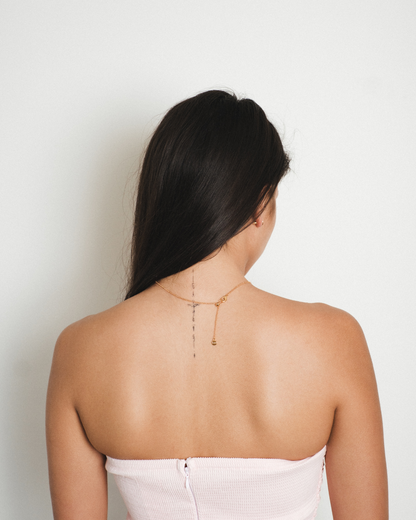 Madeline ‘I Love You’ Necklace & Crystal Stud Earrings in Gold