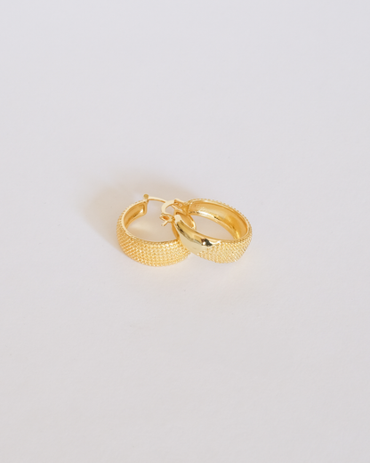 Sylvia Textured Hoops