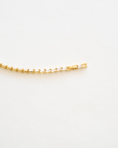 MacKenize Tennis Bracelet in Gold