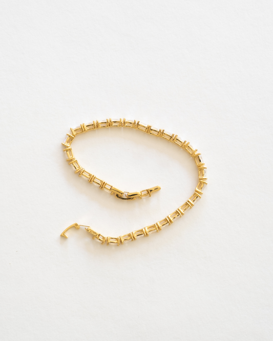 MacKenize Tennis Bracelet in Gold