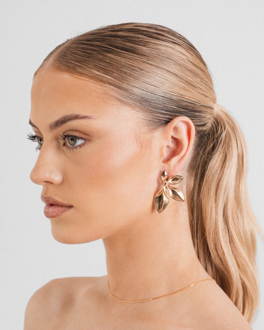 Jasmine Floral Statement Earrings