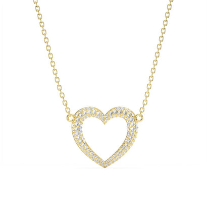 Madeline ‘I Love You’ Necklace & Crystal Stud Earrings in Gold