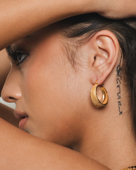 Sylvia Textured Hoops